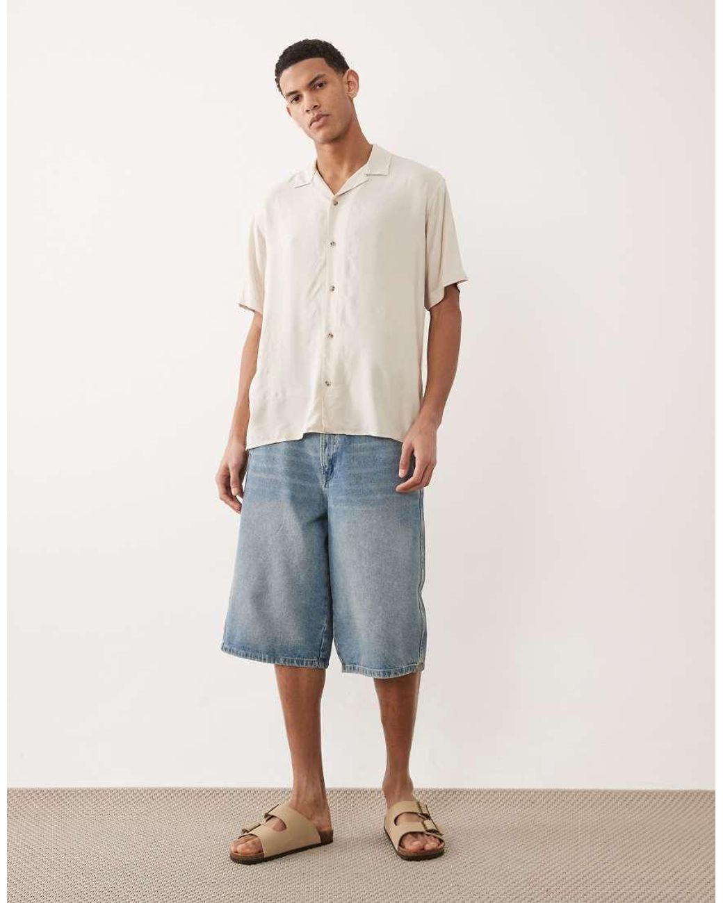 Jack & Jones Natural Viscose Shirt for men
