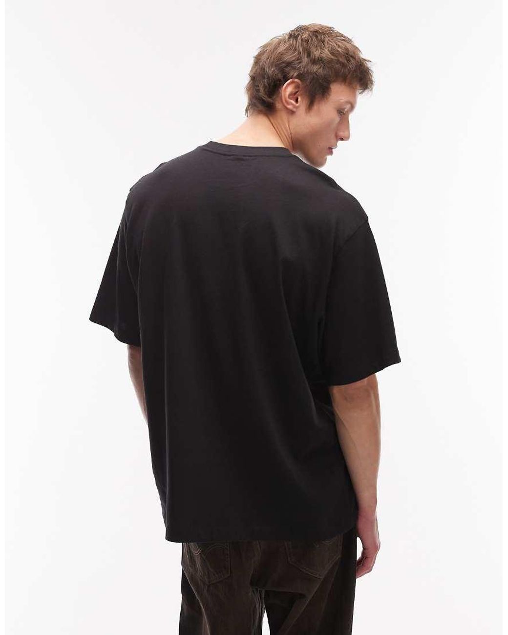 The North Face Black Essential Simple Dome Logo Oversized T-Shirt for men