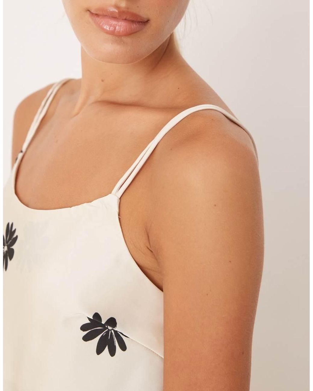 Aware Natural Satin Cami Top Co-ord
