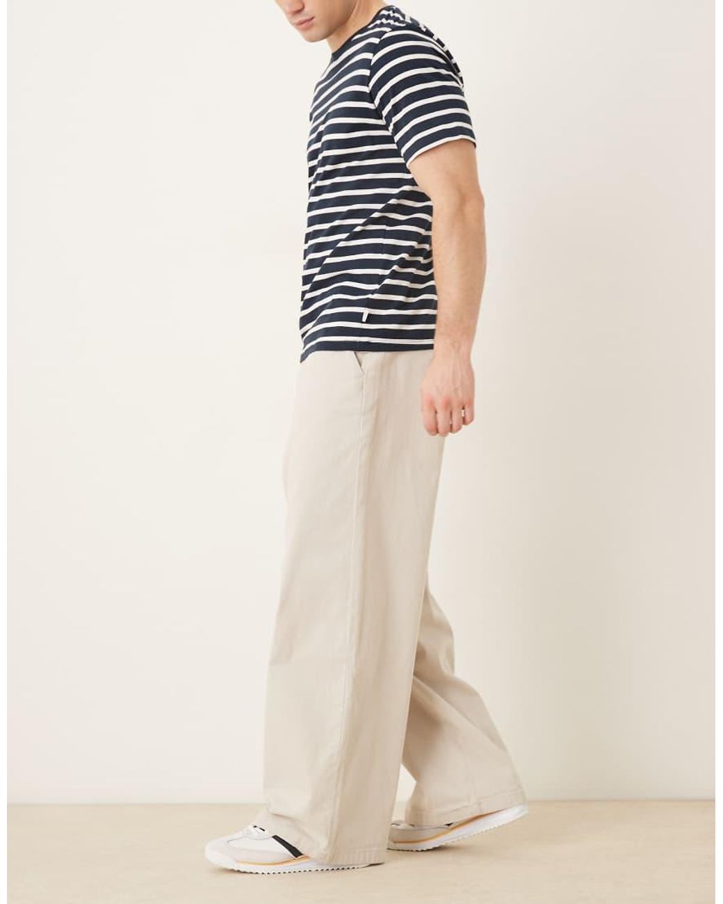 ASOS Natural Loose Chinos for men