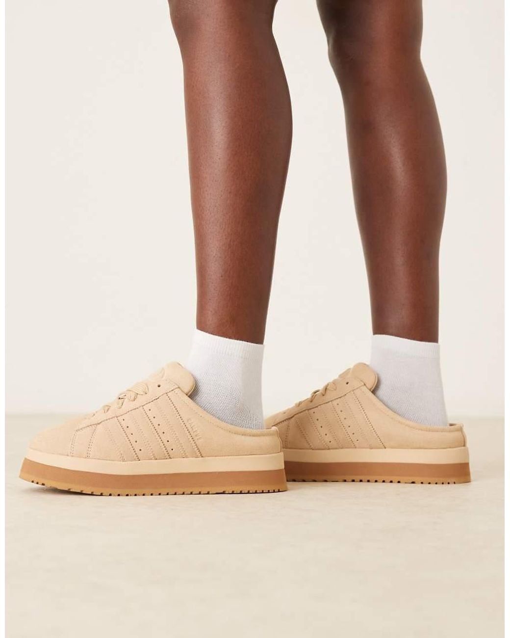 Adidas Originals Natural Campus 00S Winter Low Trainer Mules