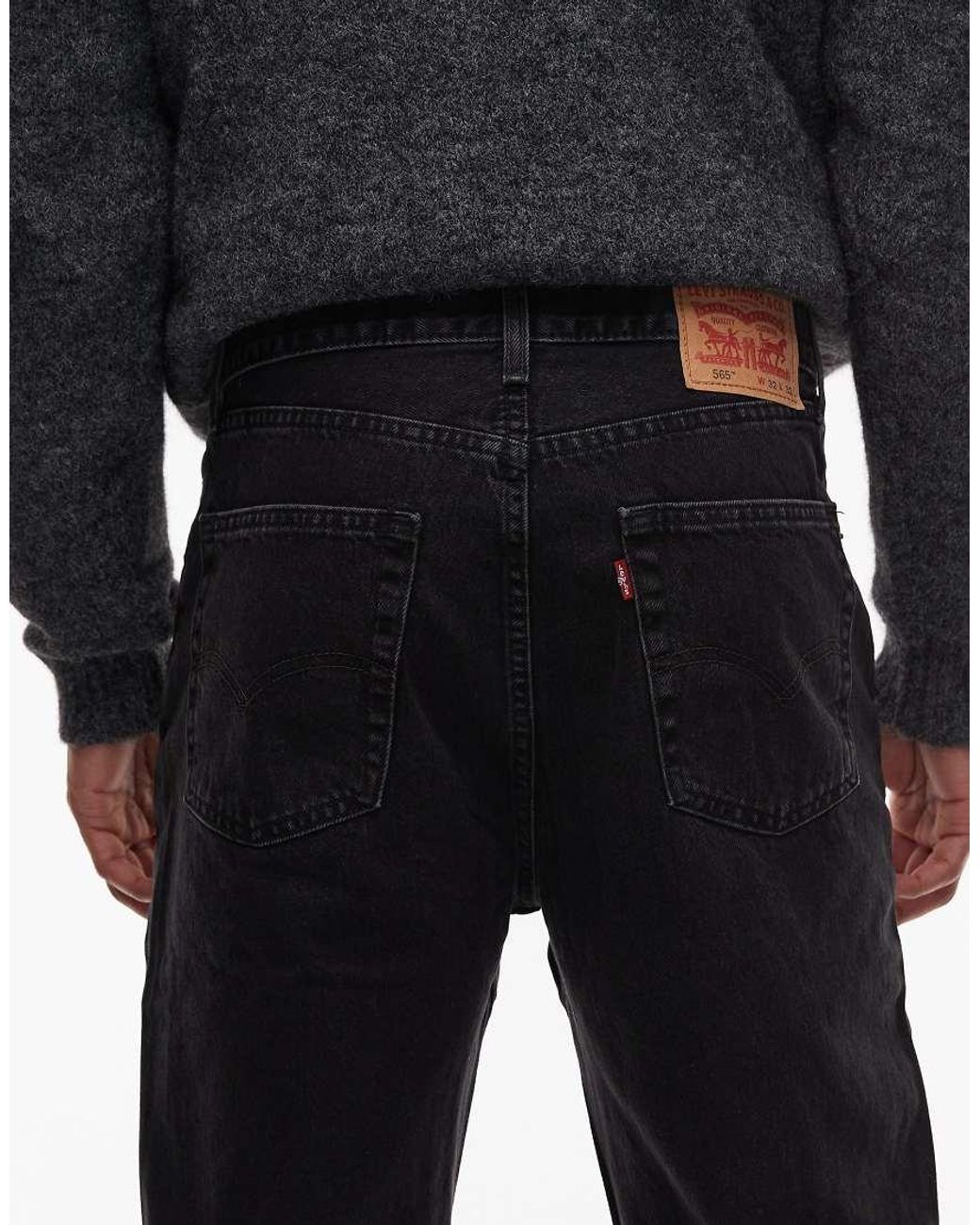 Levi's White 565 '97 Loose Straight Jeans for men