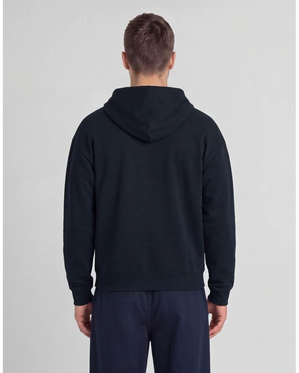 Lyle & Scott Blue Mid Layers Zip Through Hoodie for men