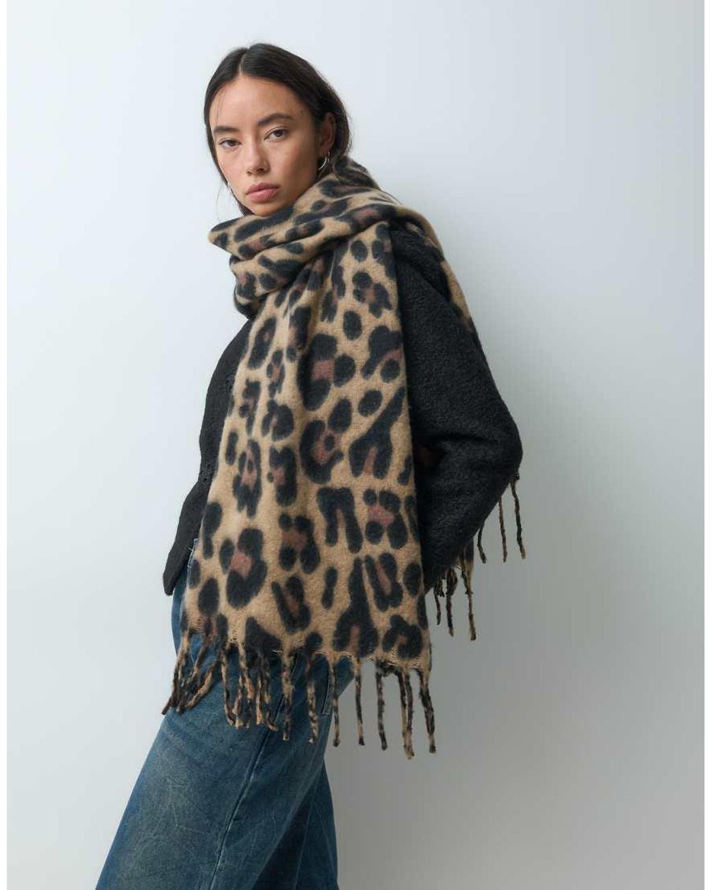 ONLY Black Weaved Scarf