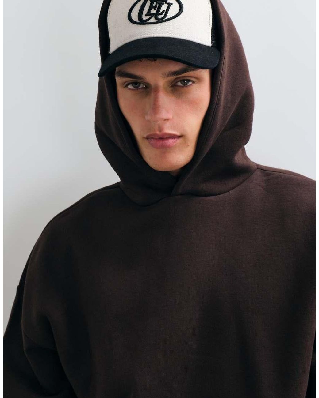 Only & Sons Black Oversized Hoodie for men