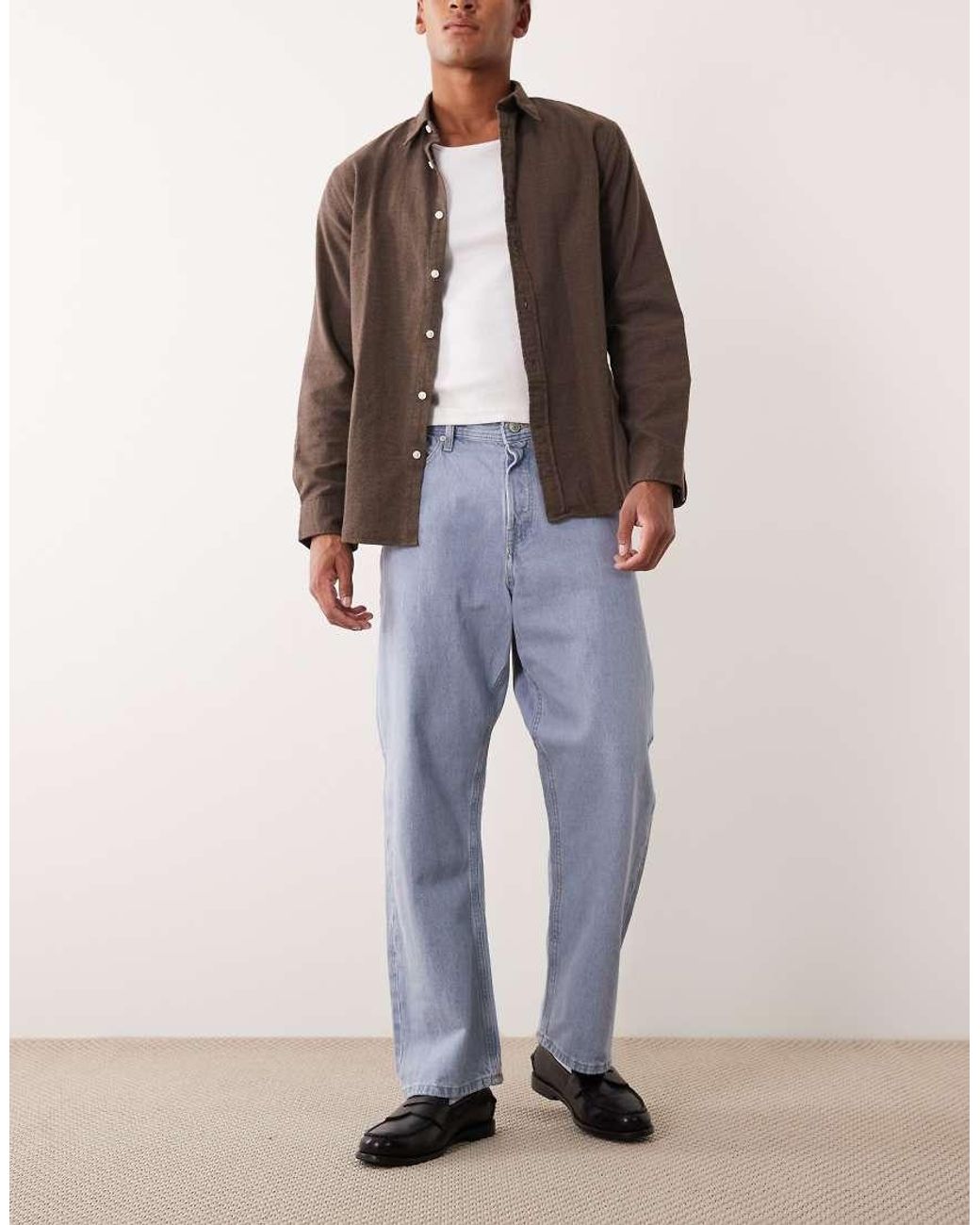 Jack & Jones Blue Alex baggy Jeans for men