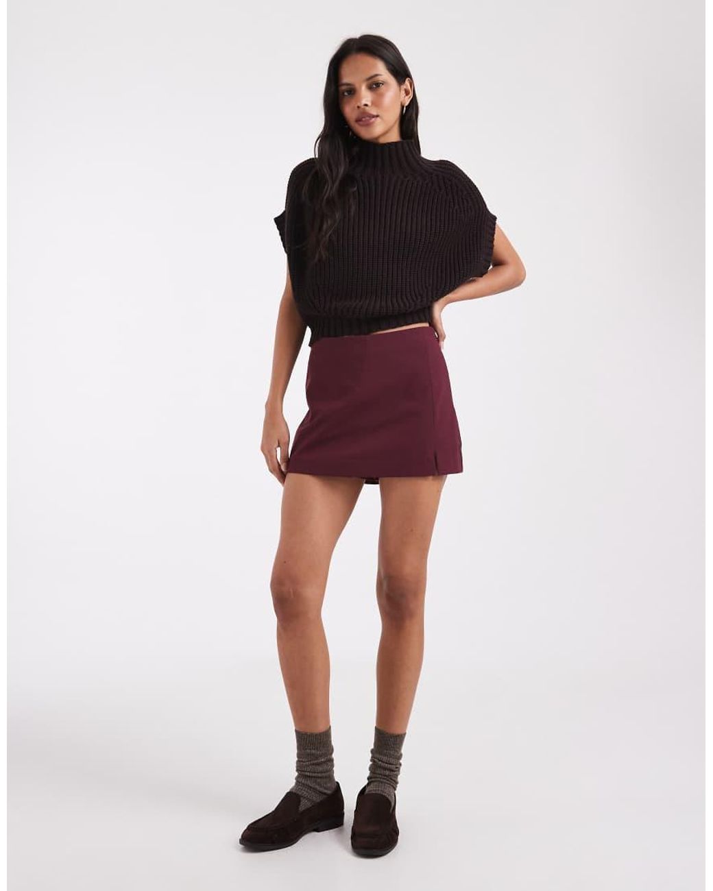 ASOS Tailored Pelmet Mini Skort With Split