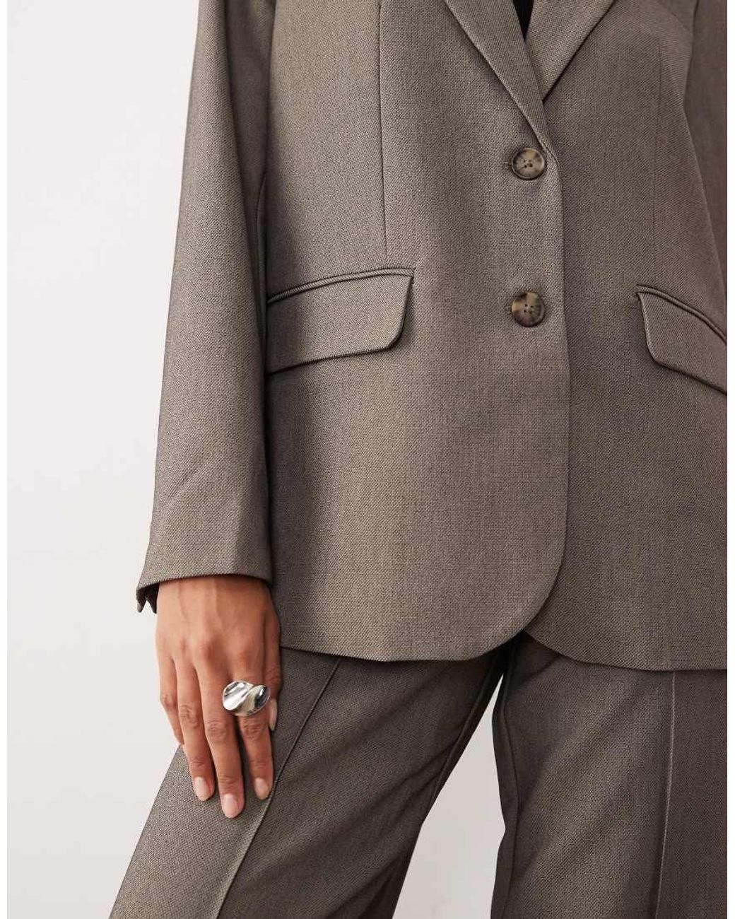 Y.A.S Brown Oversized Blazer