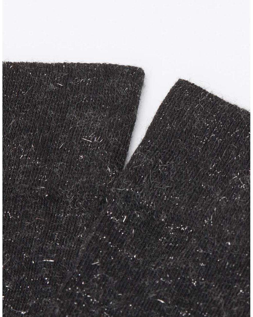 Calzedonia Black Glitter Long Socks