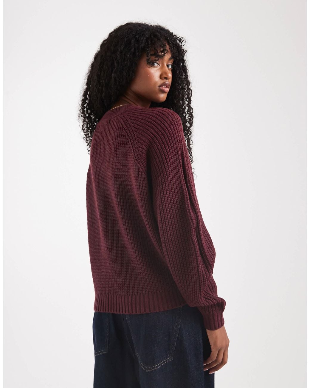Threadbare Purple Crew Neck Jumper
