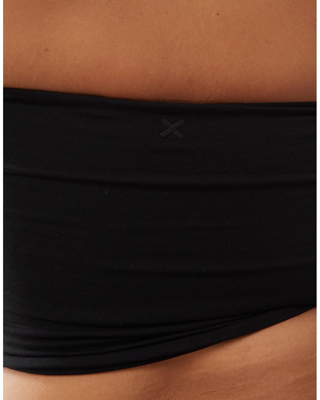 Collusion Black Plus Double Lined Bandeau Top