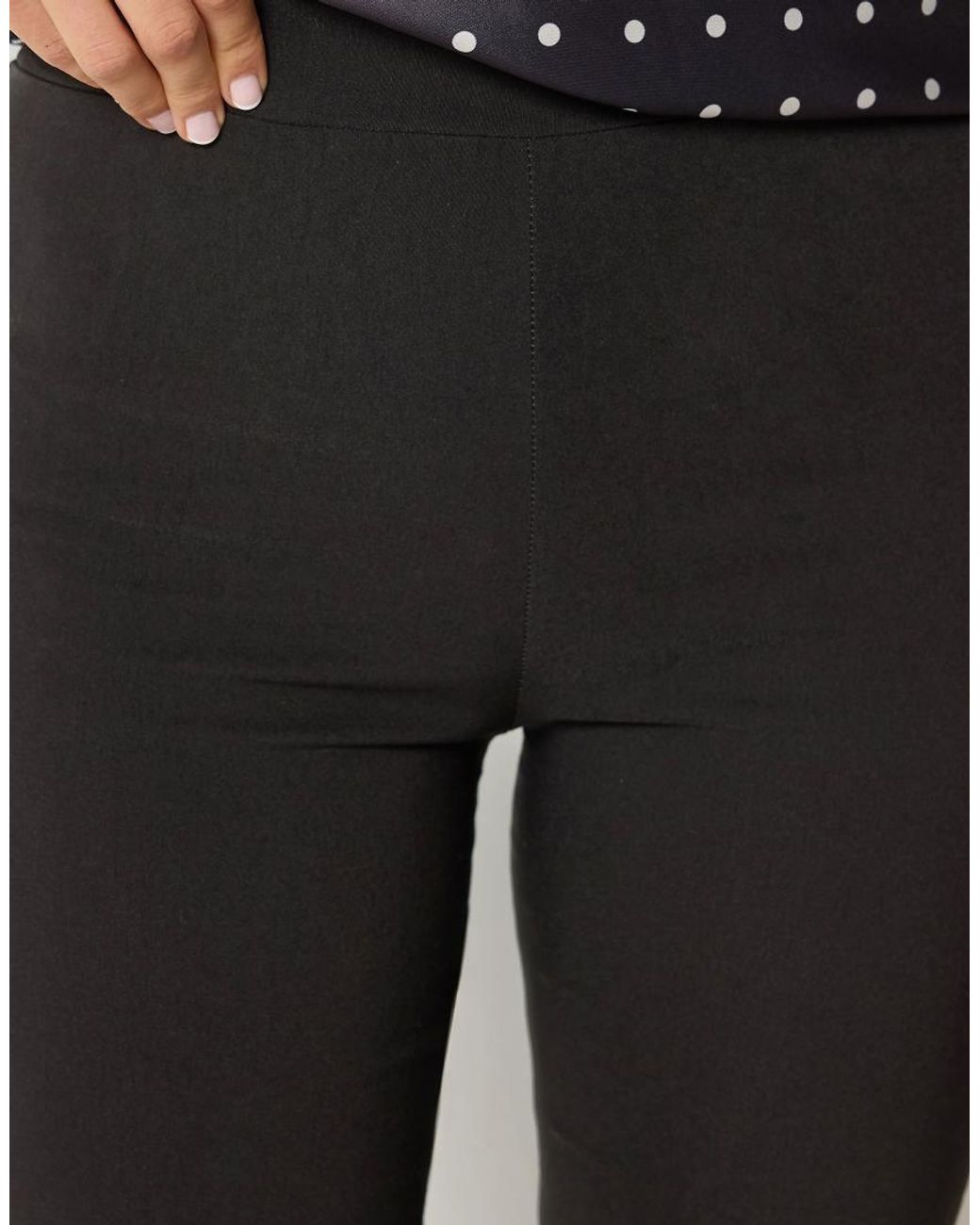 Long Tall Sally Black Skinny Fit Cropped Trousers