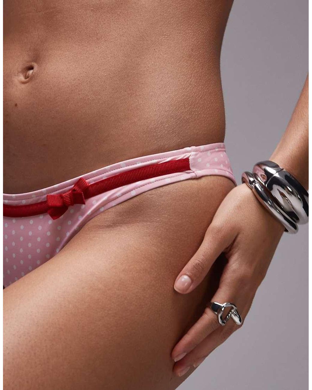 Frankie's Bikinis Pink Dove Bottom