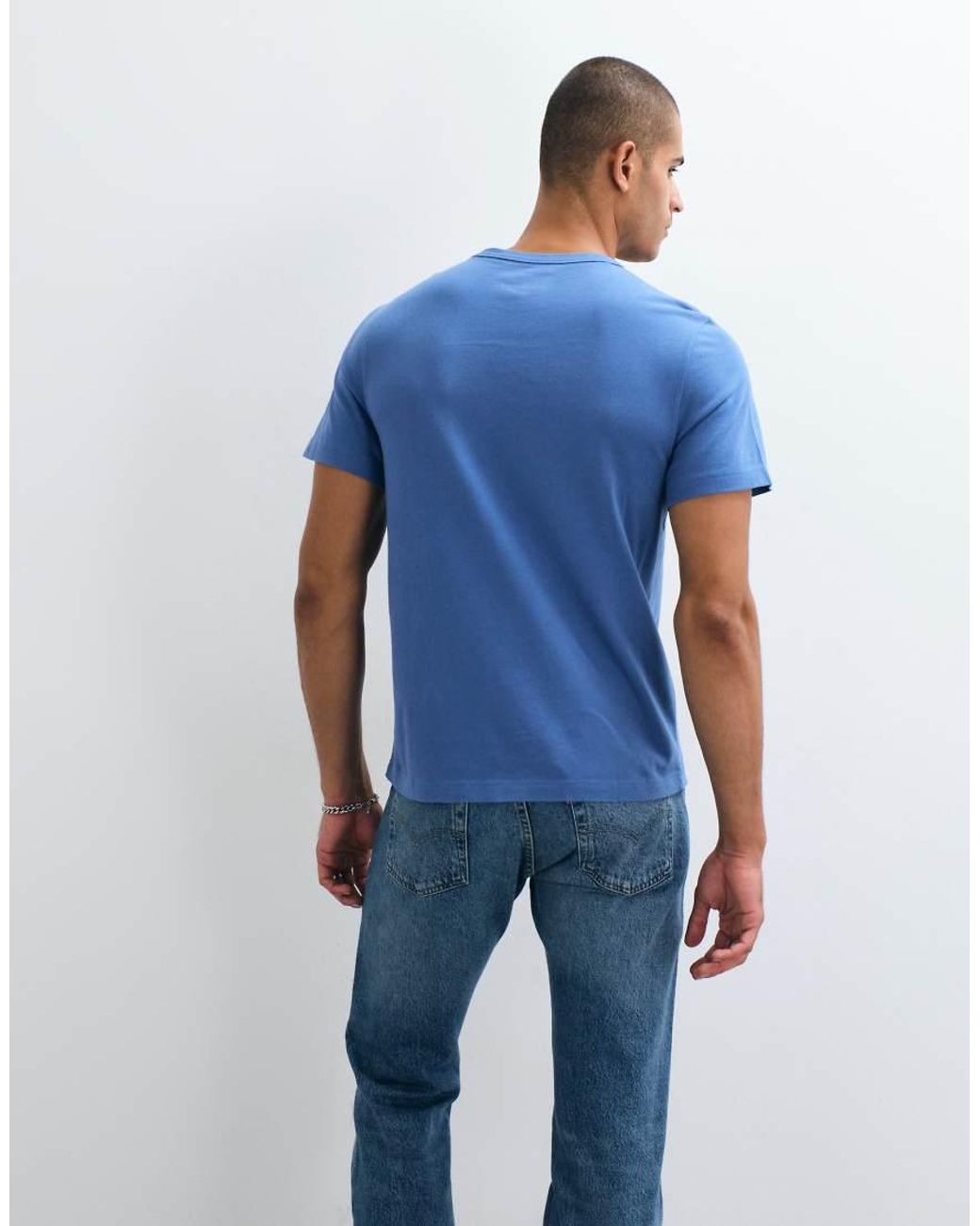 Abercrombie & Fitch Blue Essential T-shirt Mid for men
