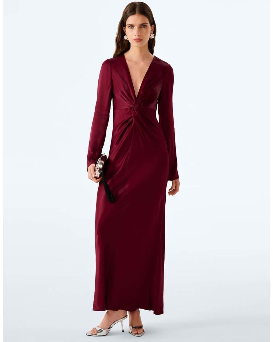 OMNES Red Camille Dress
