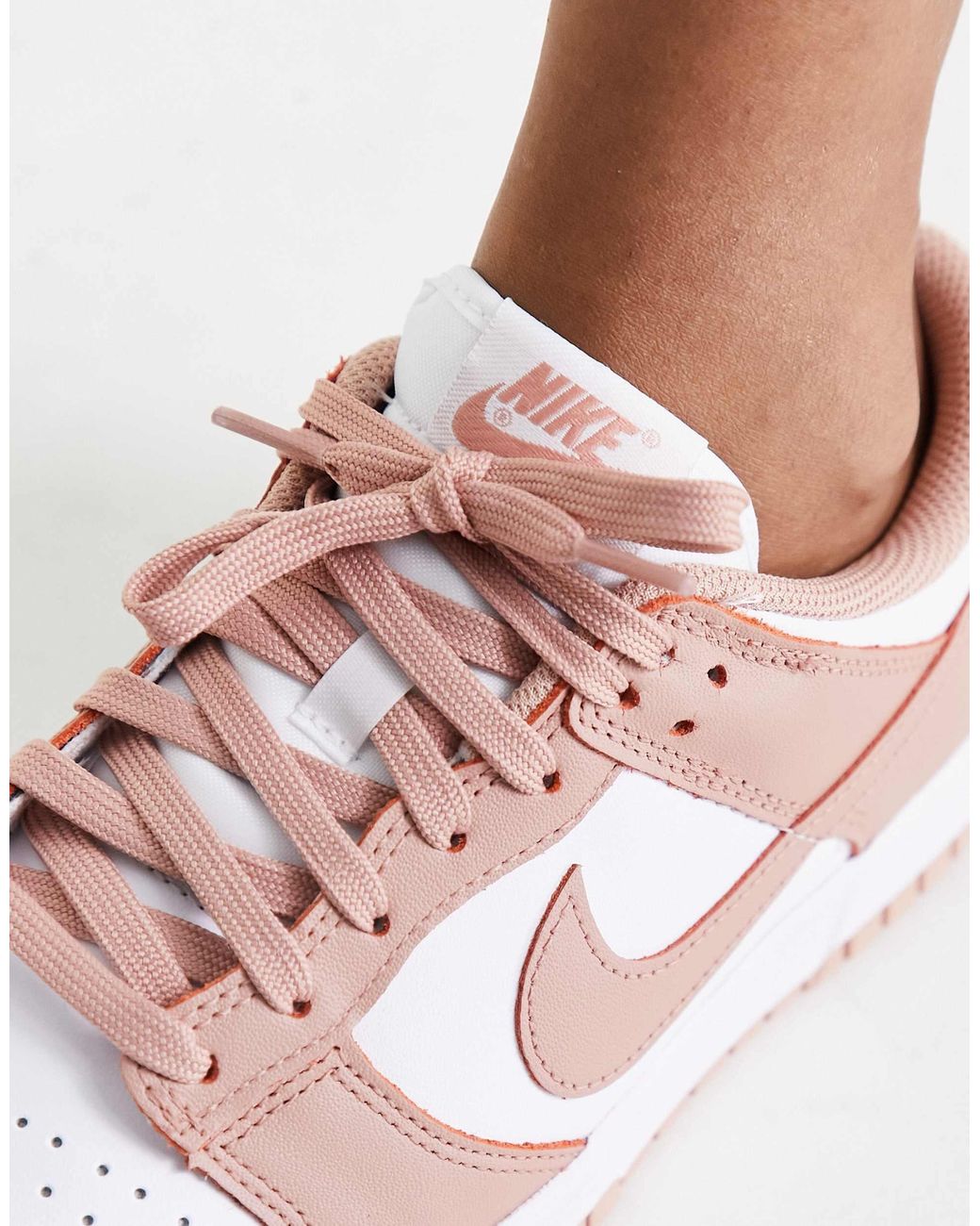 Nike White Dunk Low Sneakers