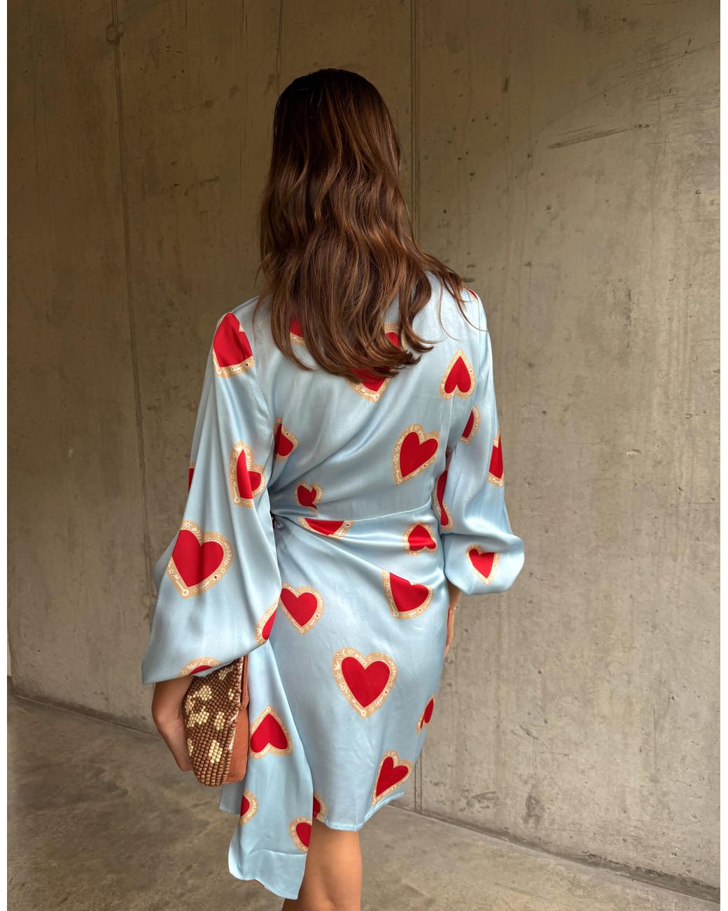 Never Fully Dressed White Wrap Tie Side Balloon Sleeve Mini Dress