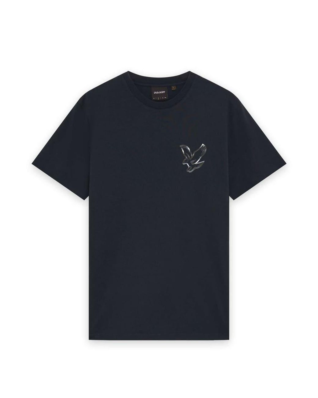 Lyle & Scott Blue Ss T-Shirts Chrome Eagle Graphic T-Shirt for men