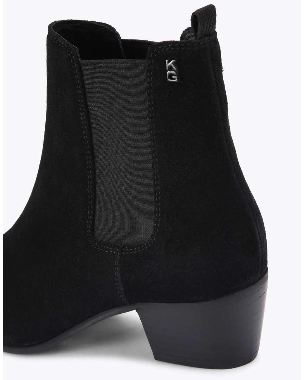 KG by Kurt Geiger Black Topaz Low Ankle Boots