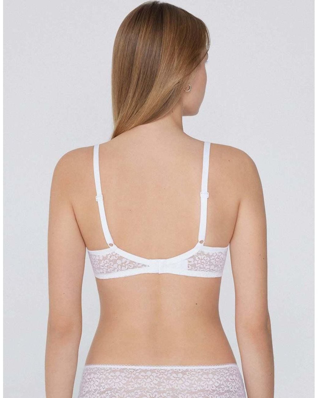 Tezenis White Paris Unpadded Balconette Bra