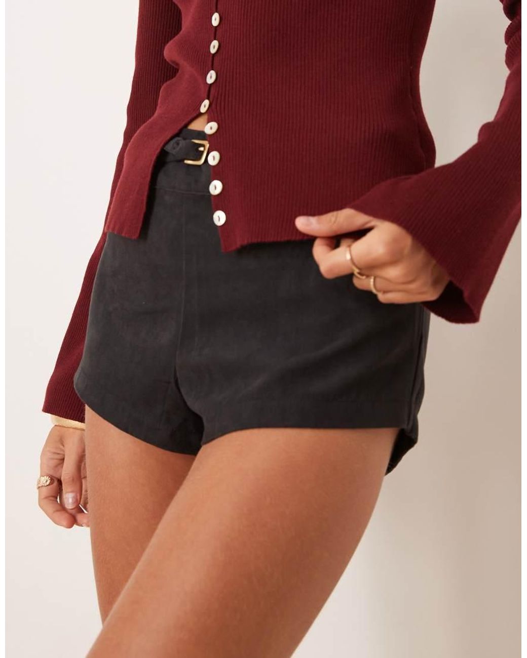 Pretty Lavish Red Fitted Knit Cardigan