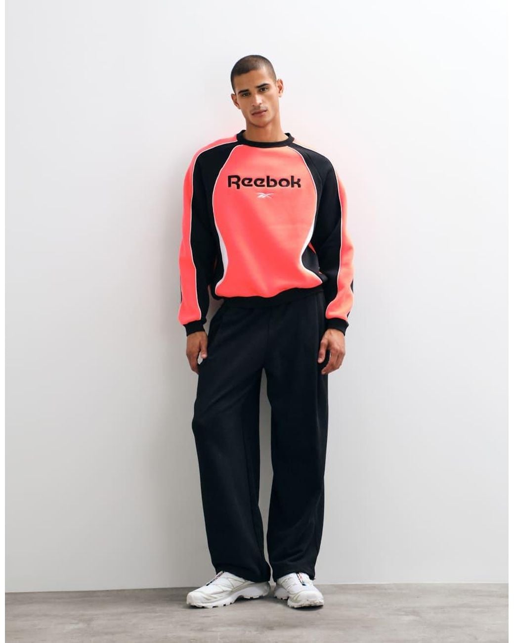 Reebok Red Sidewinder Football Crewneck Sweatshirt for men