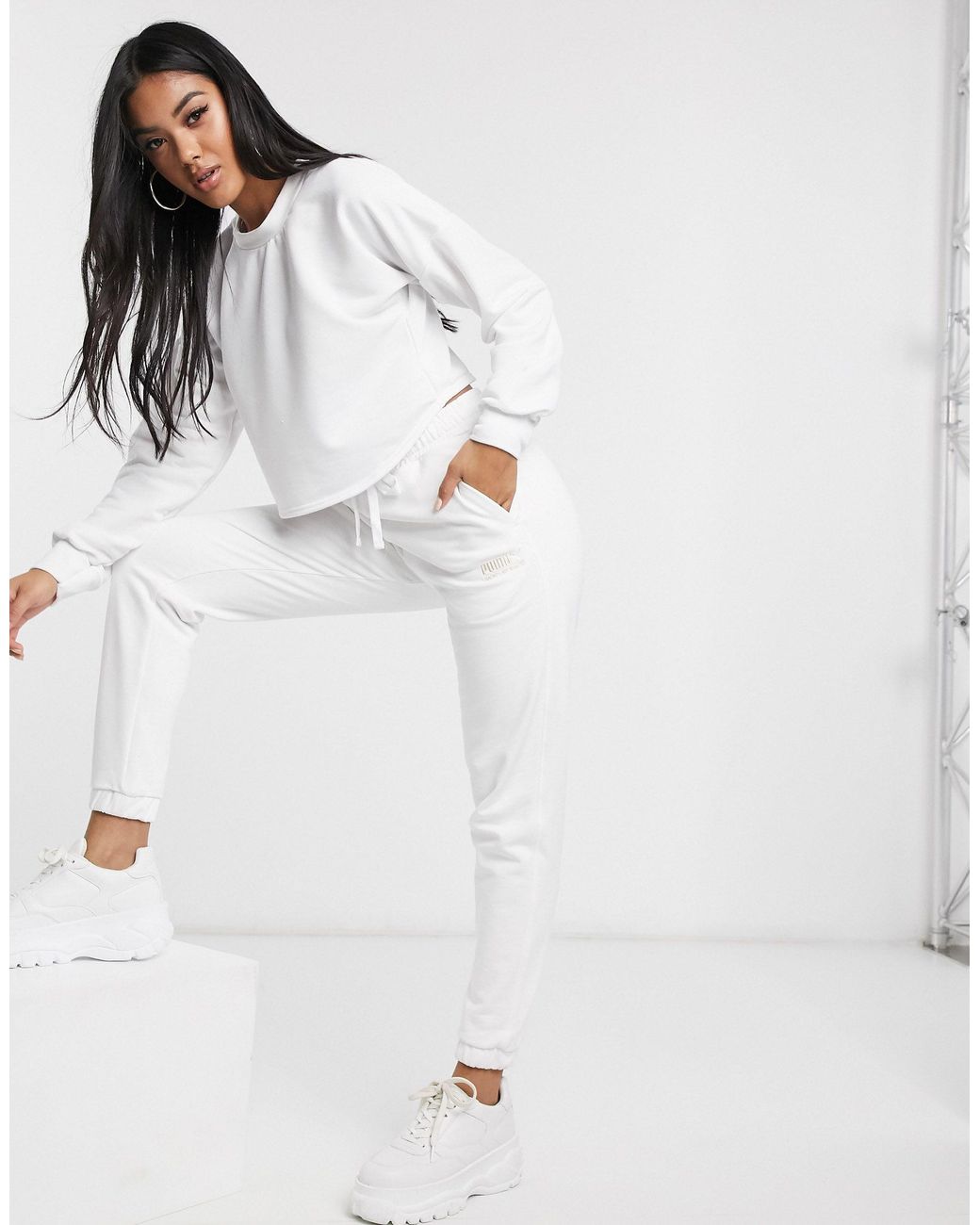 puma heavy fleece joggers