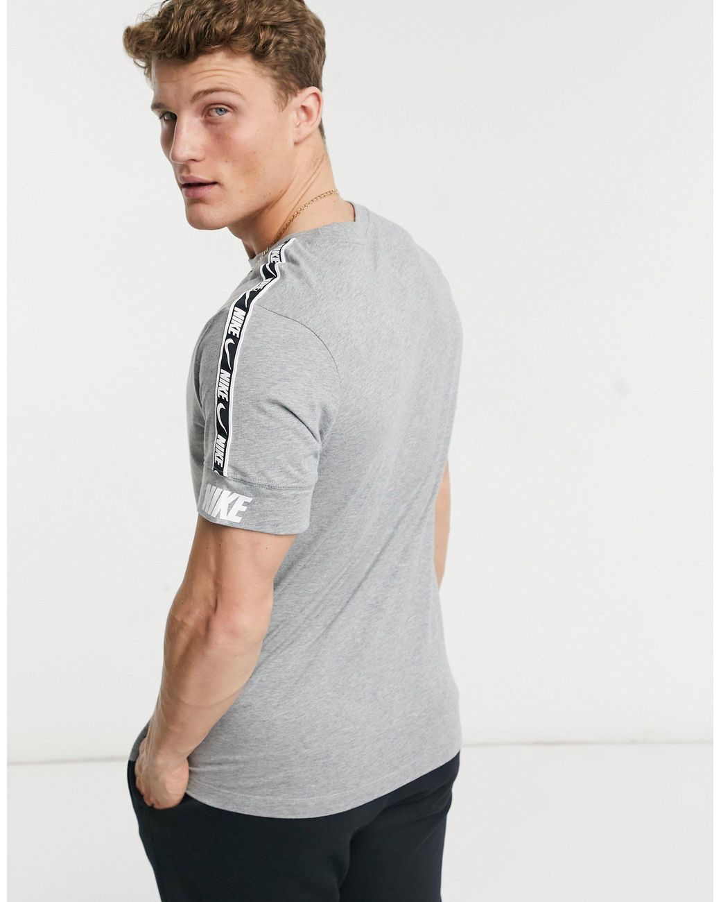 nike repeat t shirt grey
