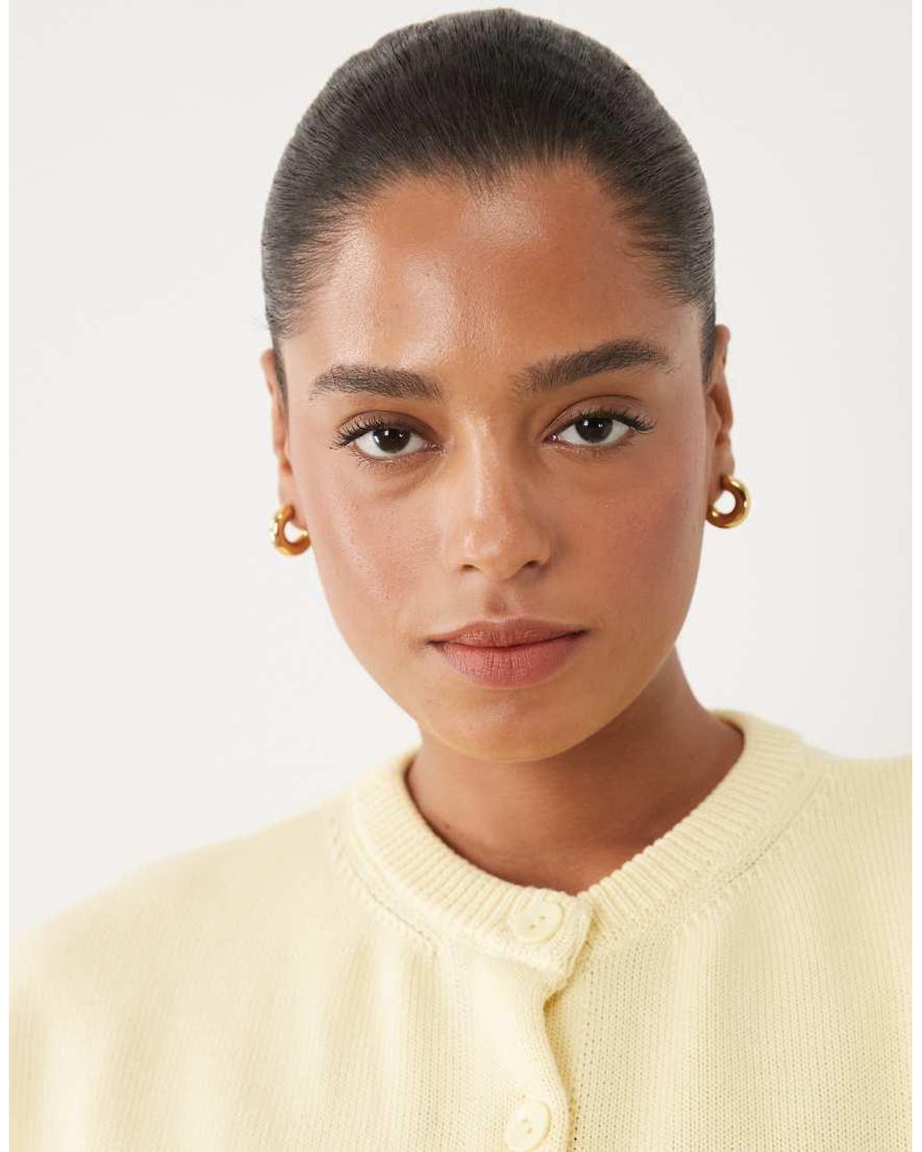 ASOS Natural Asos Design Curve Button Through Relaxed Tank