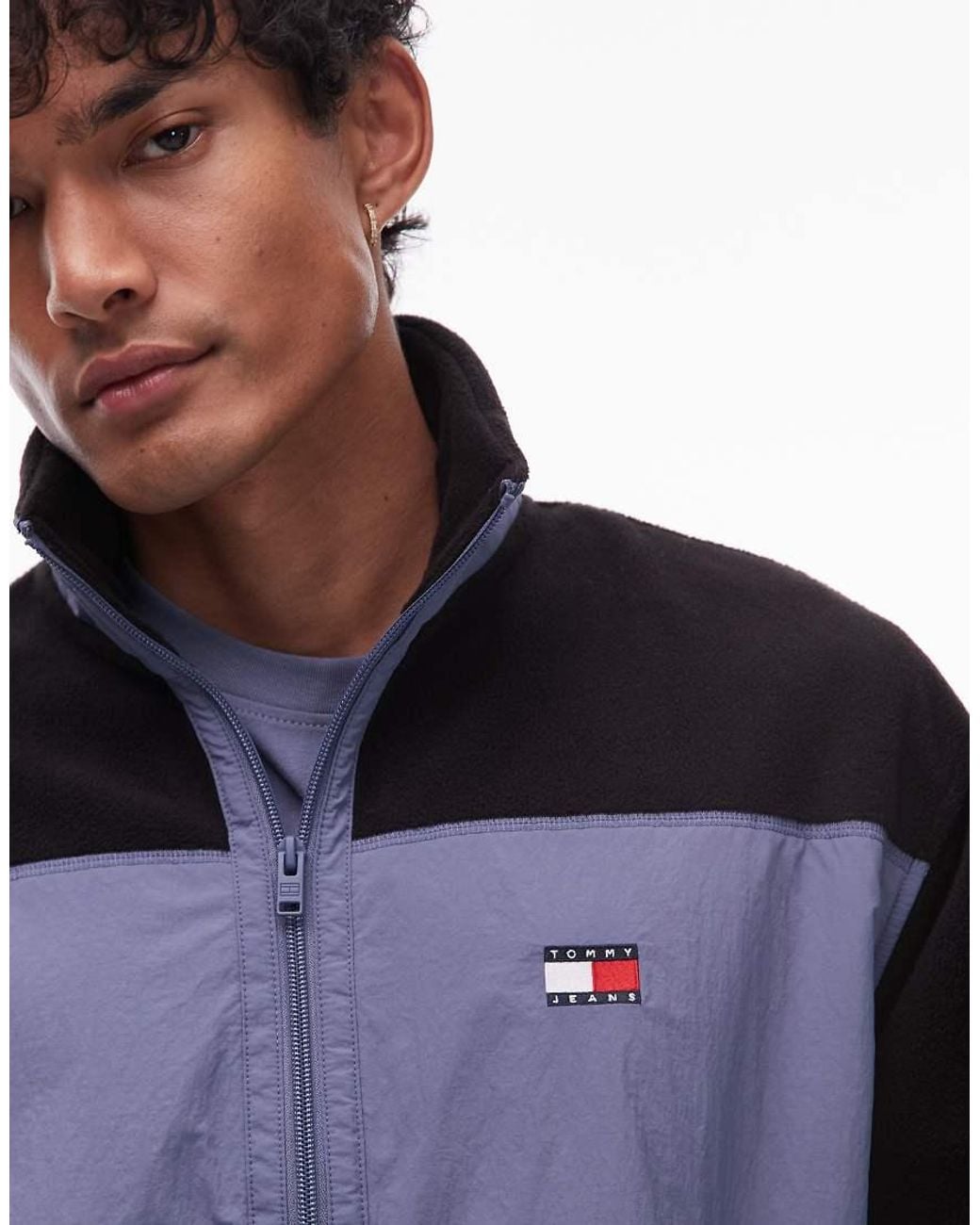 Tommy Hilfiger Blue Panelled Polar Fleece for men