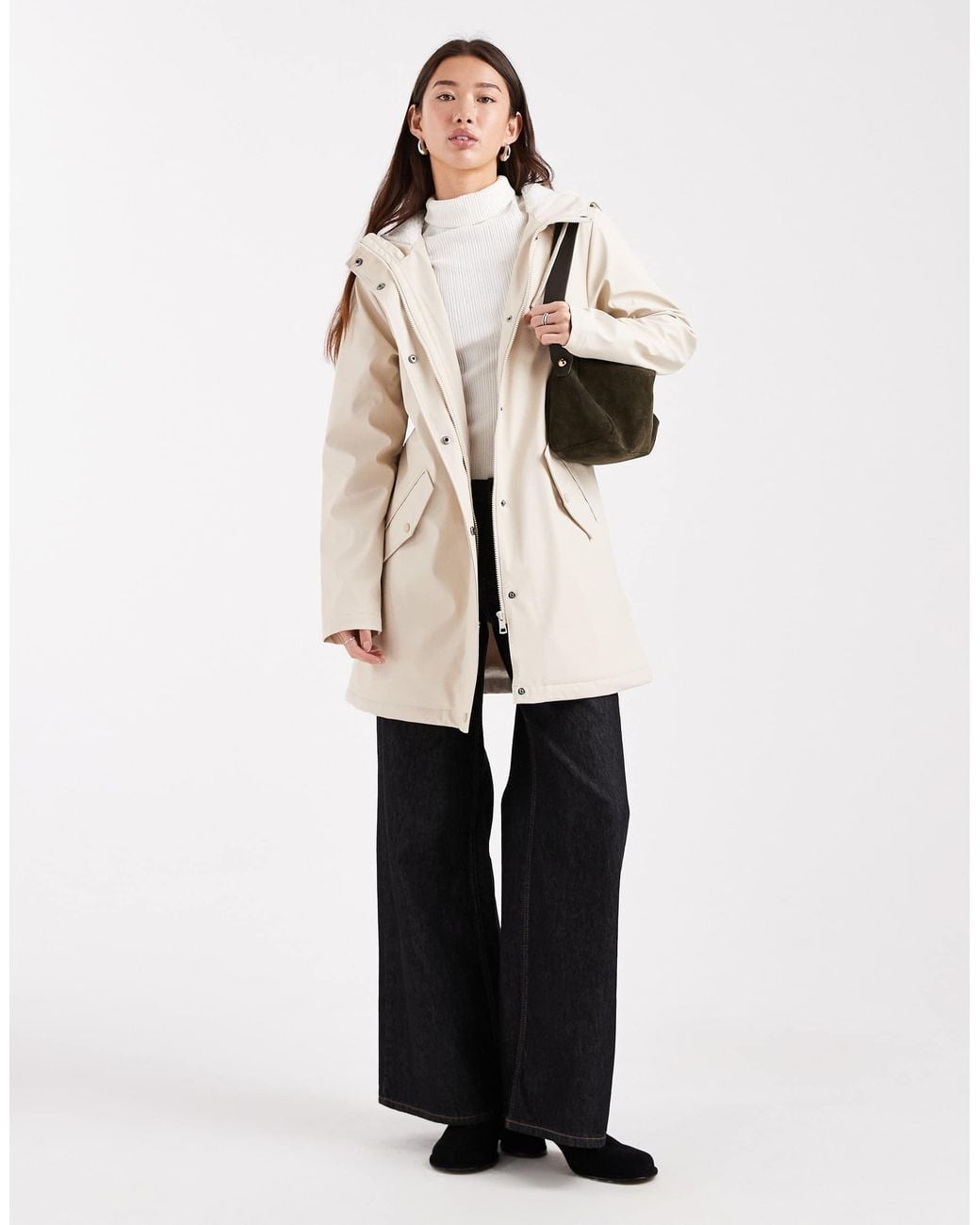 ONLY Natural – gefütterte regenjacke