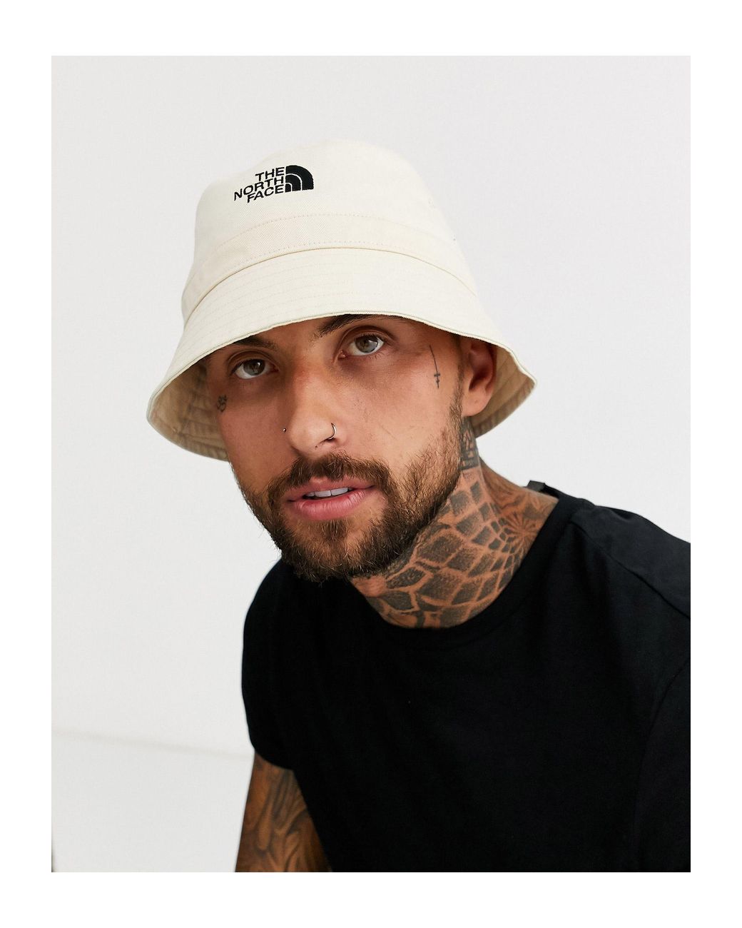 The North Face Cotton Bucket Hat in White for Men | Lyst Australia