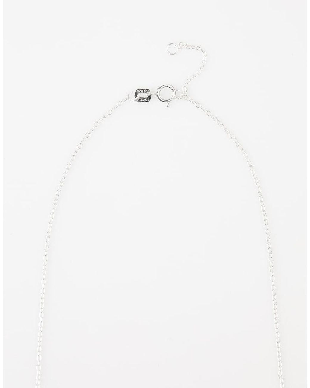 Lovisa White Sterling Cubic Zirconia Cross Pendant Necklace