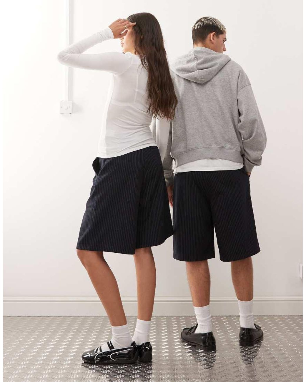 Collusion Multicolor Unisex Tailored Jort