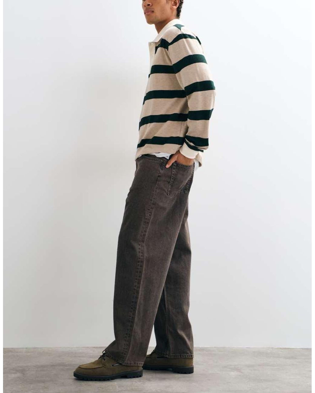 ASOS Losse Jeans in het Brown voor heren