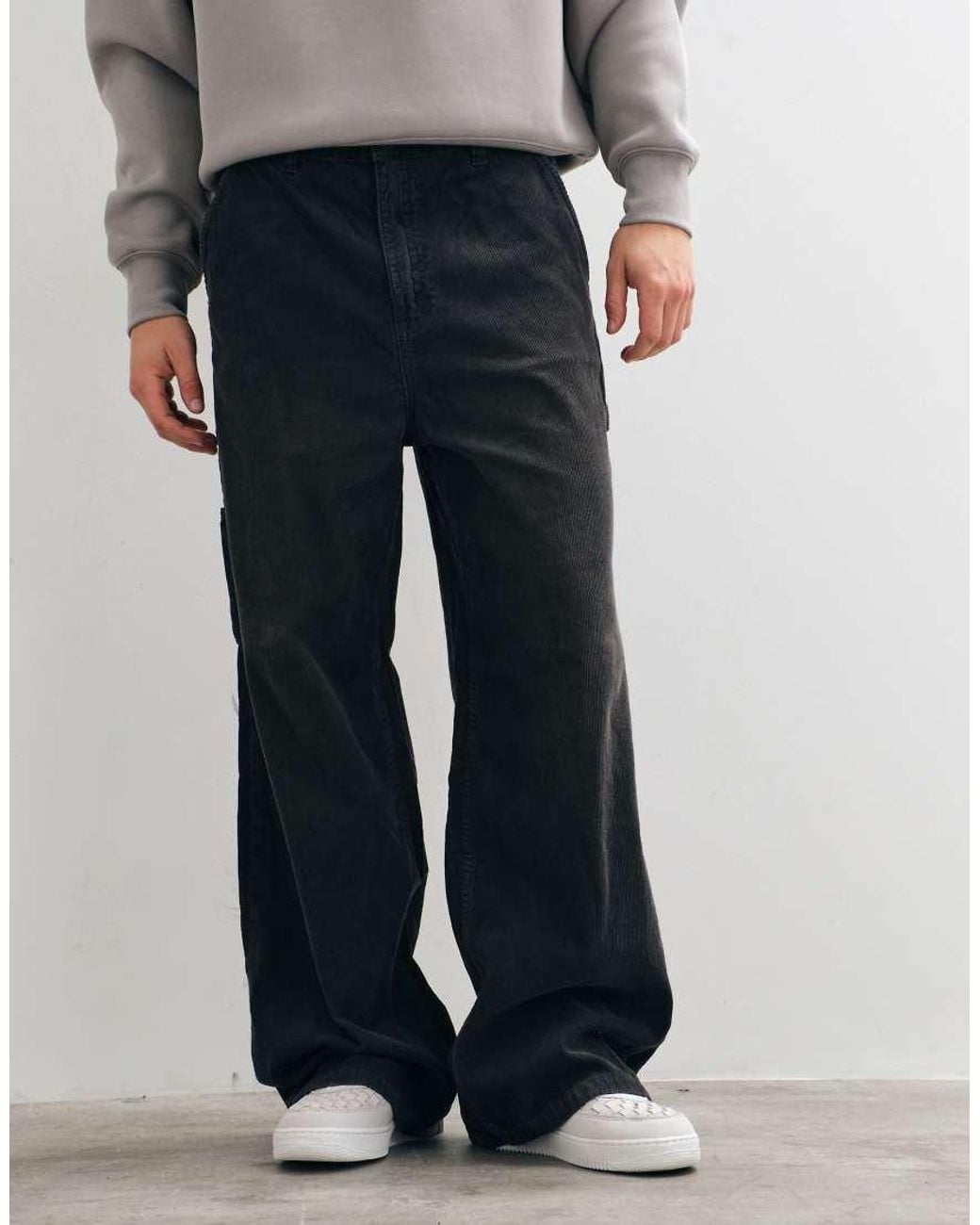 Cotton On Gray Super baggy Worker Trouser for men