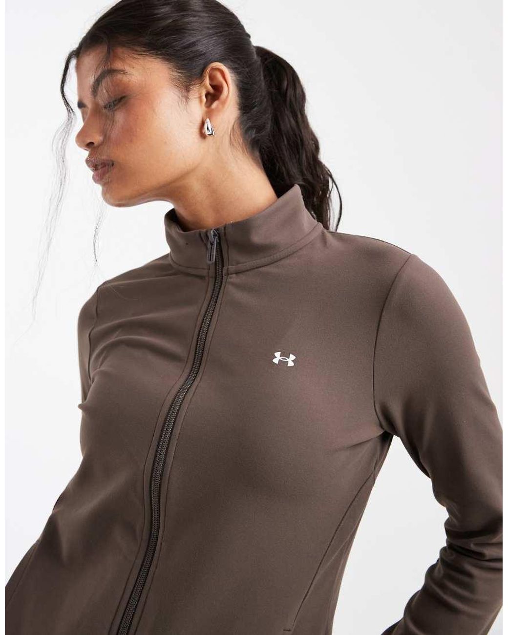 Under Armour Brown Motion Full-zip Training Top