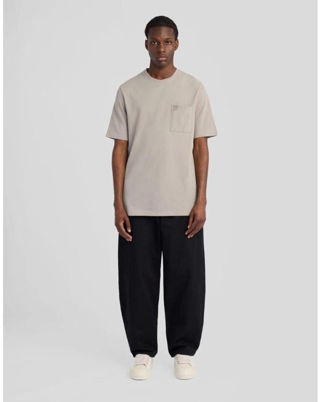 Lyle & Scott White Ss T-Shirts Pique Interlock T-Shirt for men