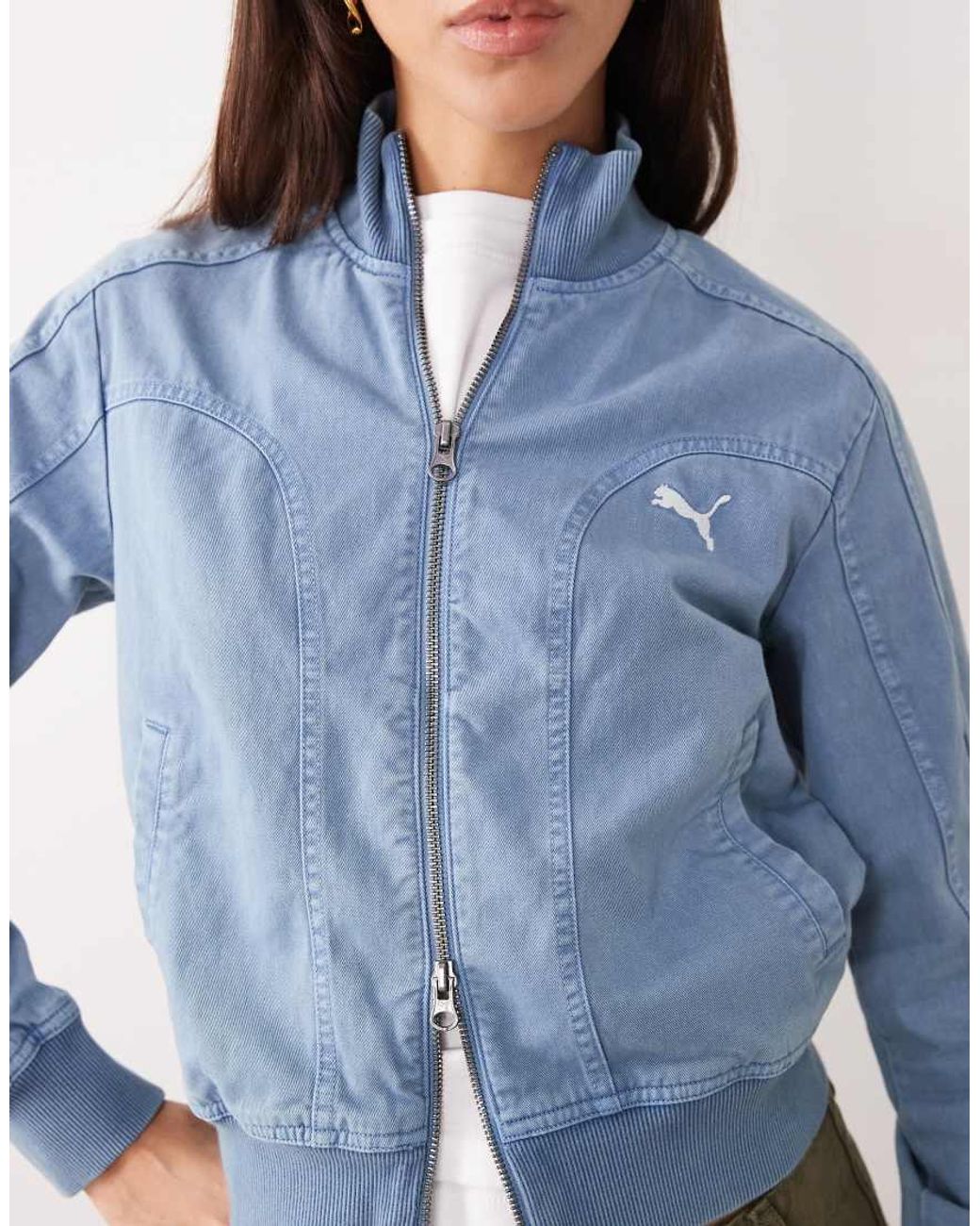 PUMA Blue Future..Archive Washed Twill Short Jacket