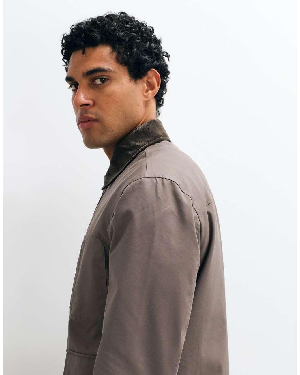 Mango Gray Parka Jacket for men