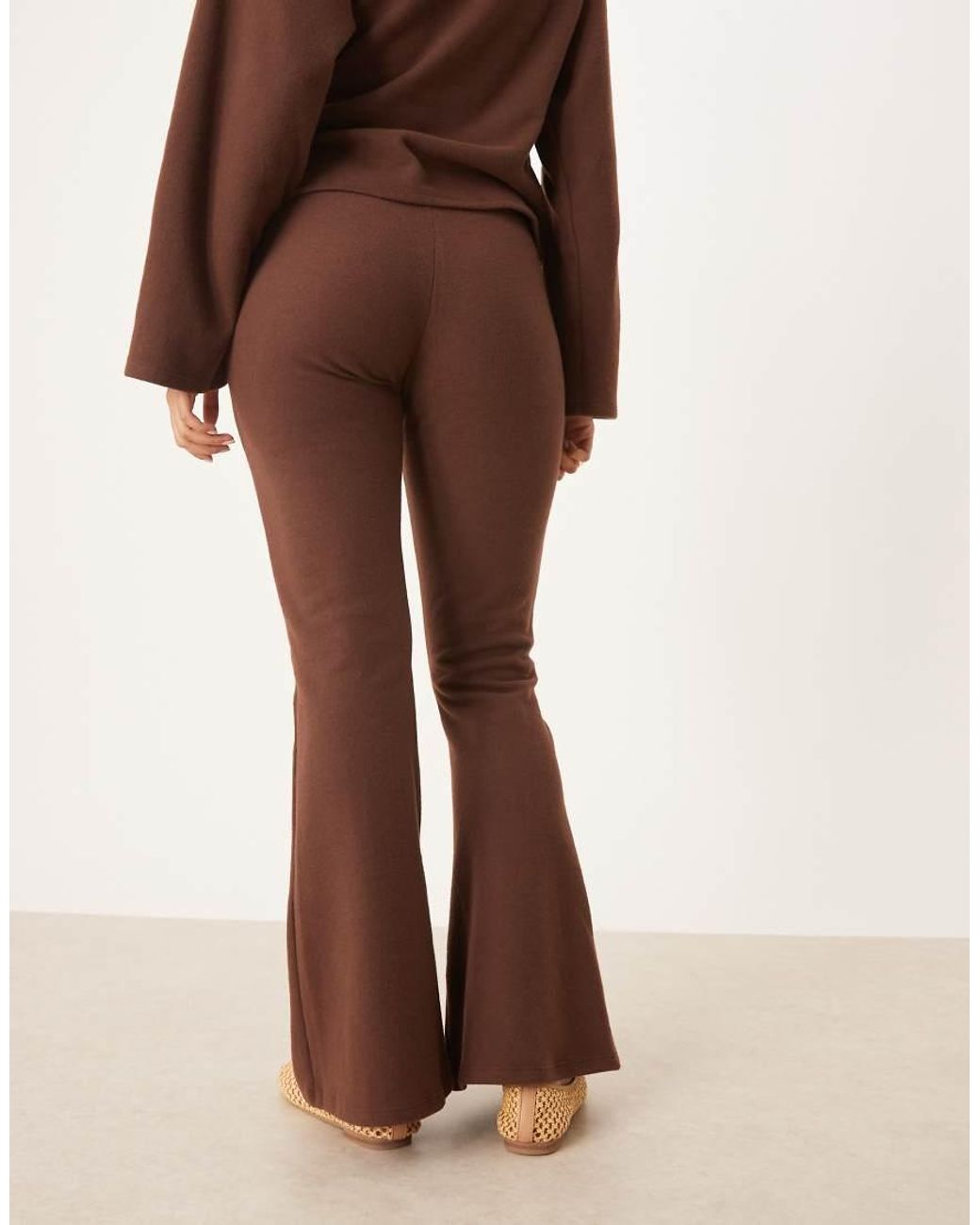 ASOS Brown Supersoft Flare Trouser Co-ord