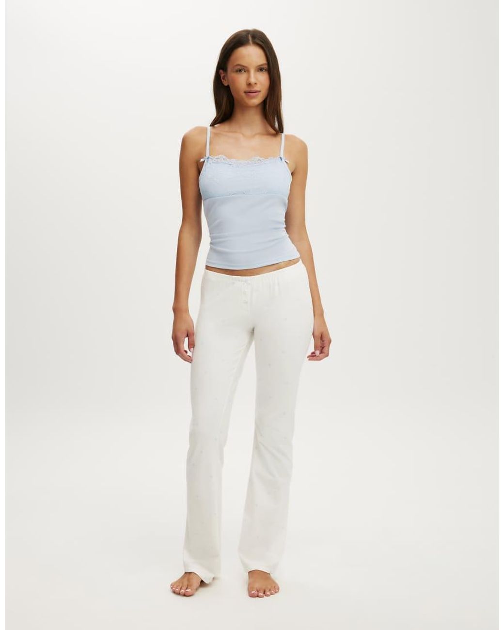 Cotton On Blue Dreamy Soft Lace Overlay Cami