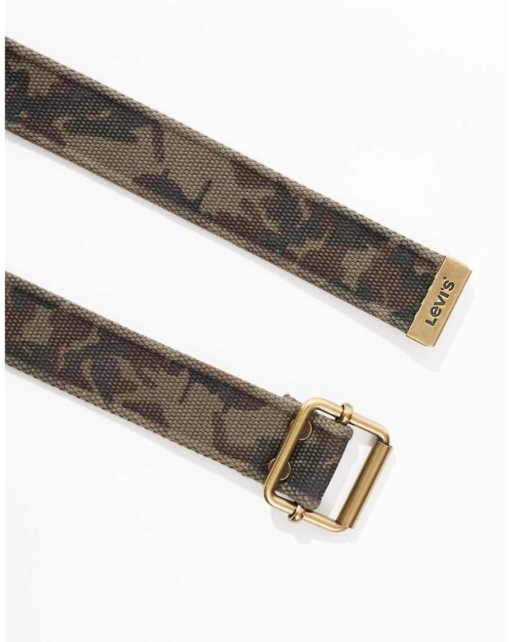 Levi's Blue Washed Down Webbing Belt for men