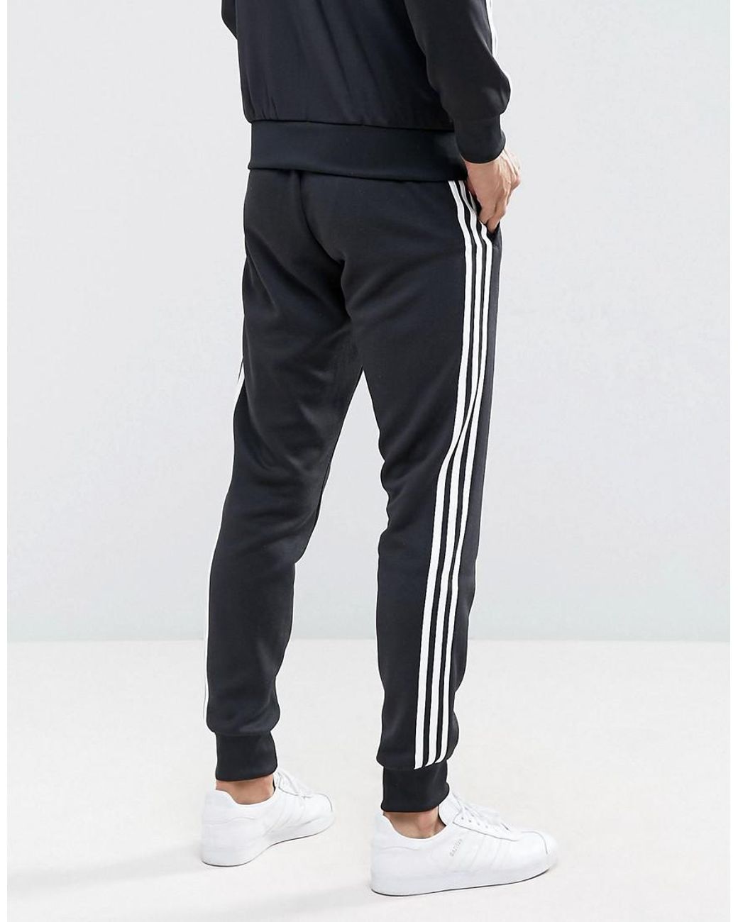 Adidas Originals Superstar Trackpant Cuffed Knit Black Women AY5233  ()