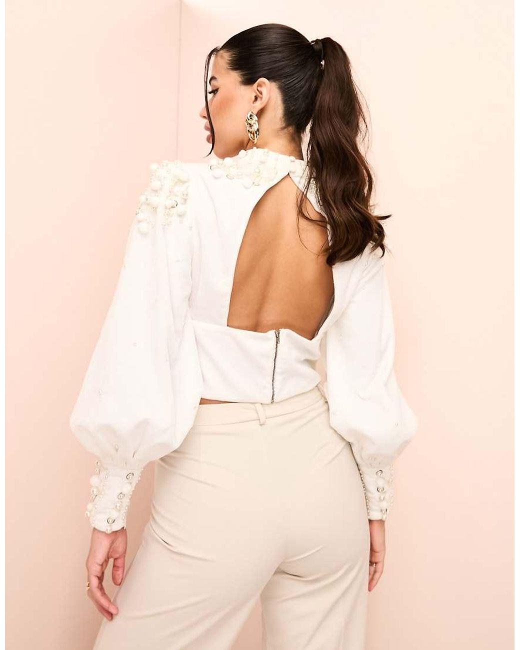 asos velvet top
