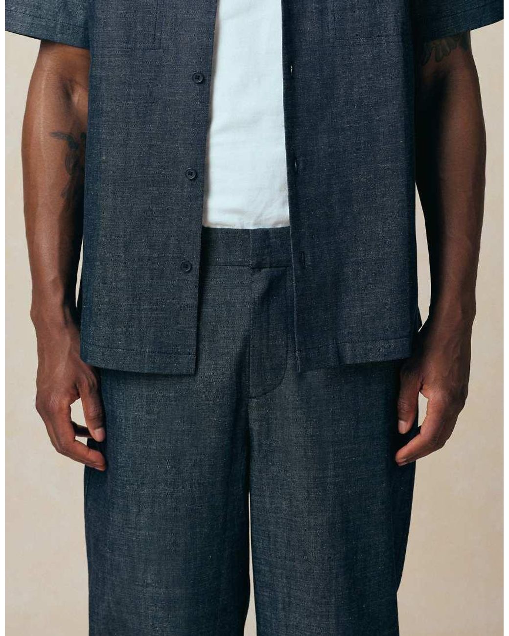 ASOS Blue Relaxed Lightweight Denim Jeans for men