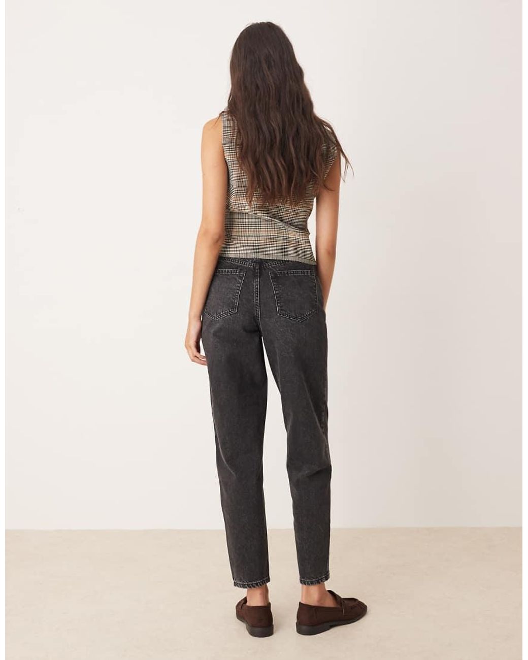 Miss Selfridge Natural Mom Jeans