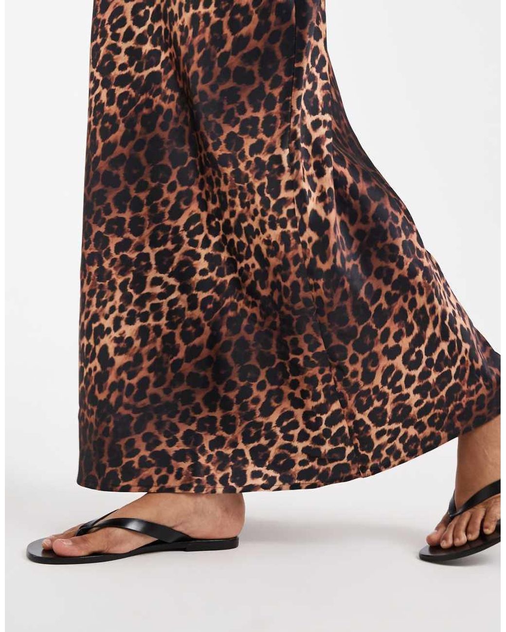 ASOS Multicolor Satin Bias Maxi Skirt