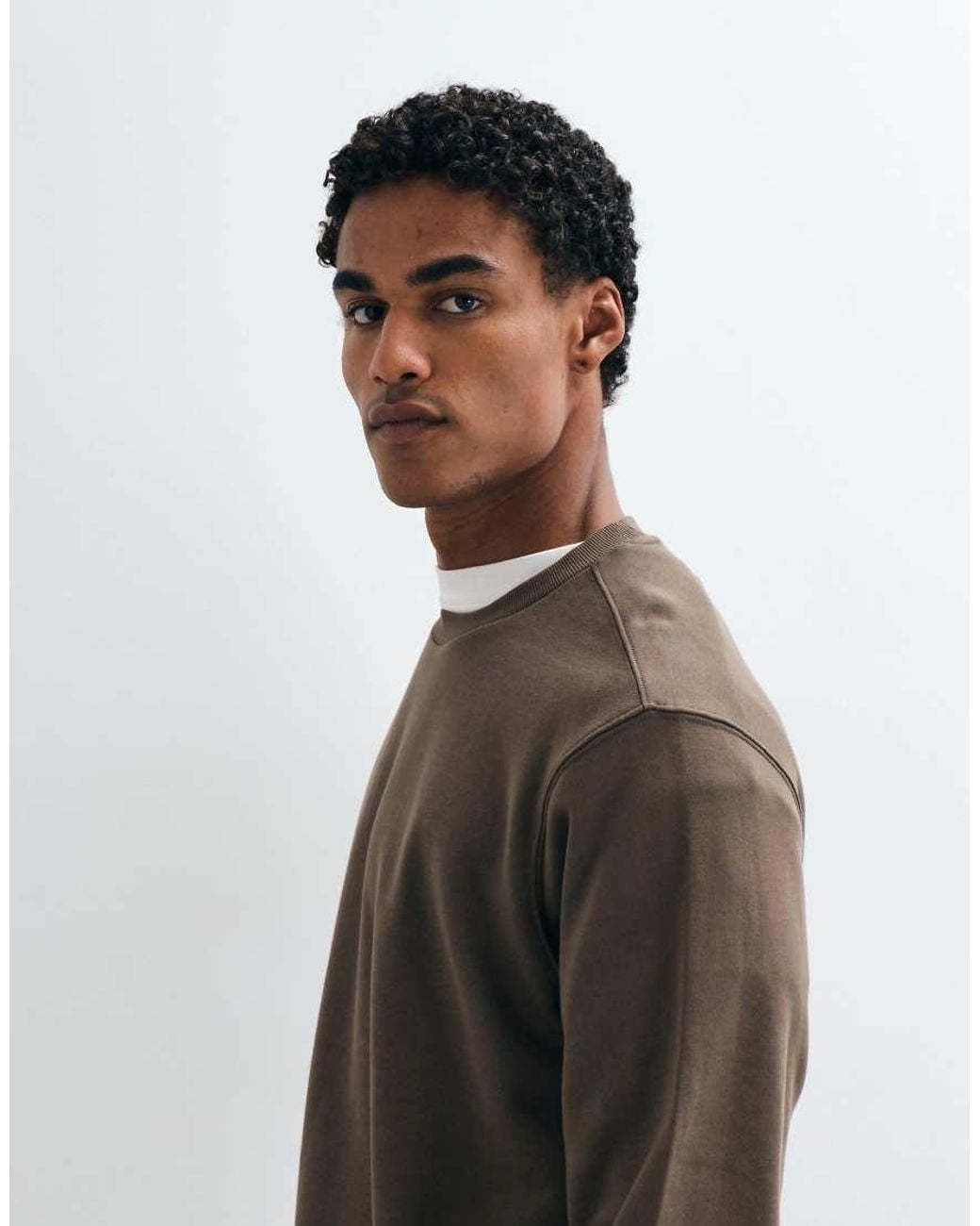 Mango Gray Crew Neck Sweatshirt for men
