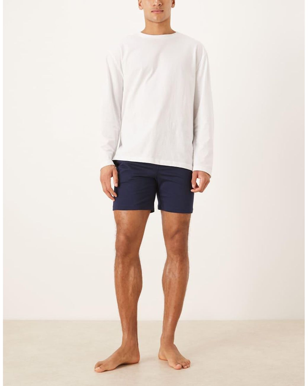 Polo Ralph Lauren Blue Cotton Jersey Sleep Short for men